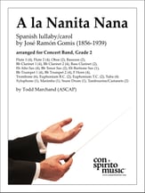 A la Nanita Nana Concert Band sheet music cover